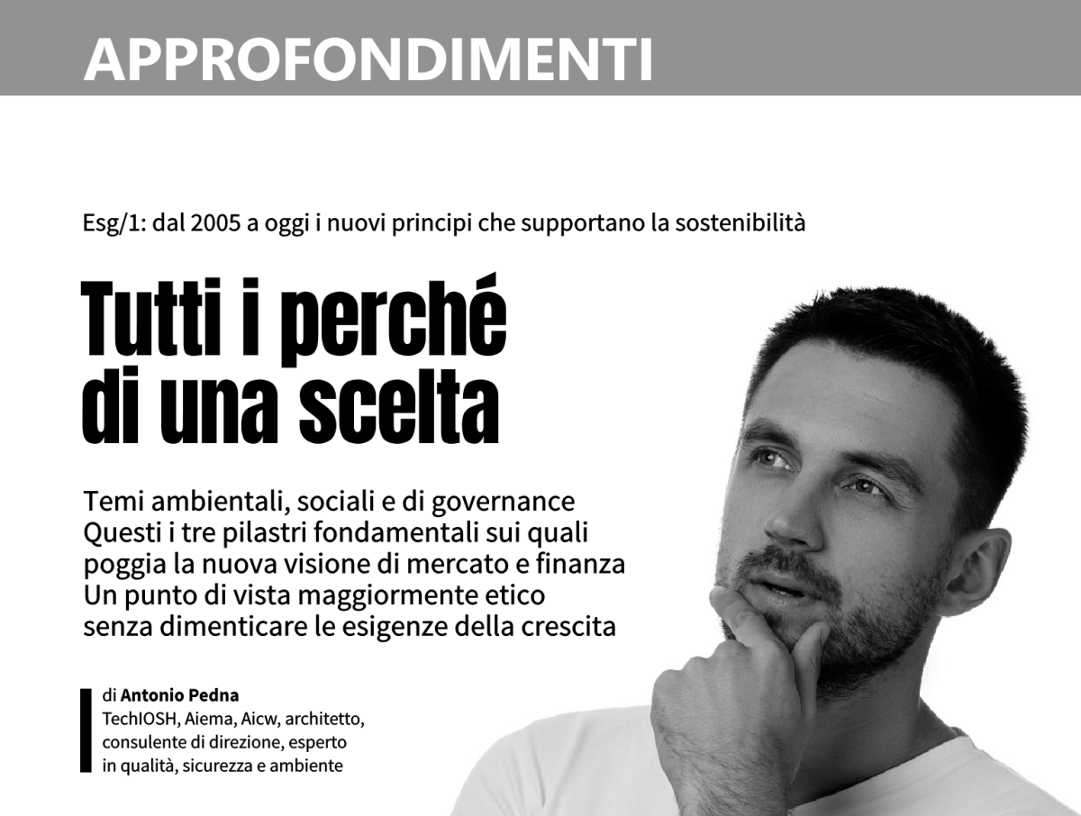 Perché ESG | Ambiente &&nbsp;Sicurezza