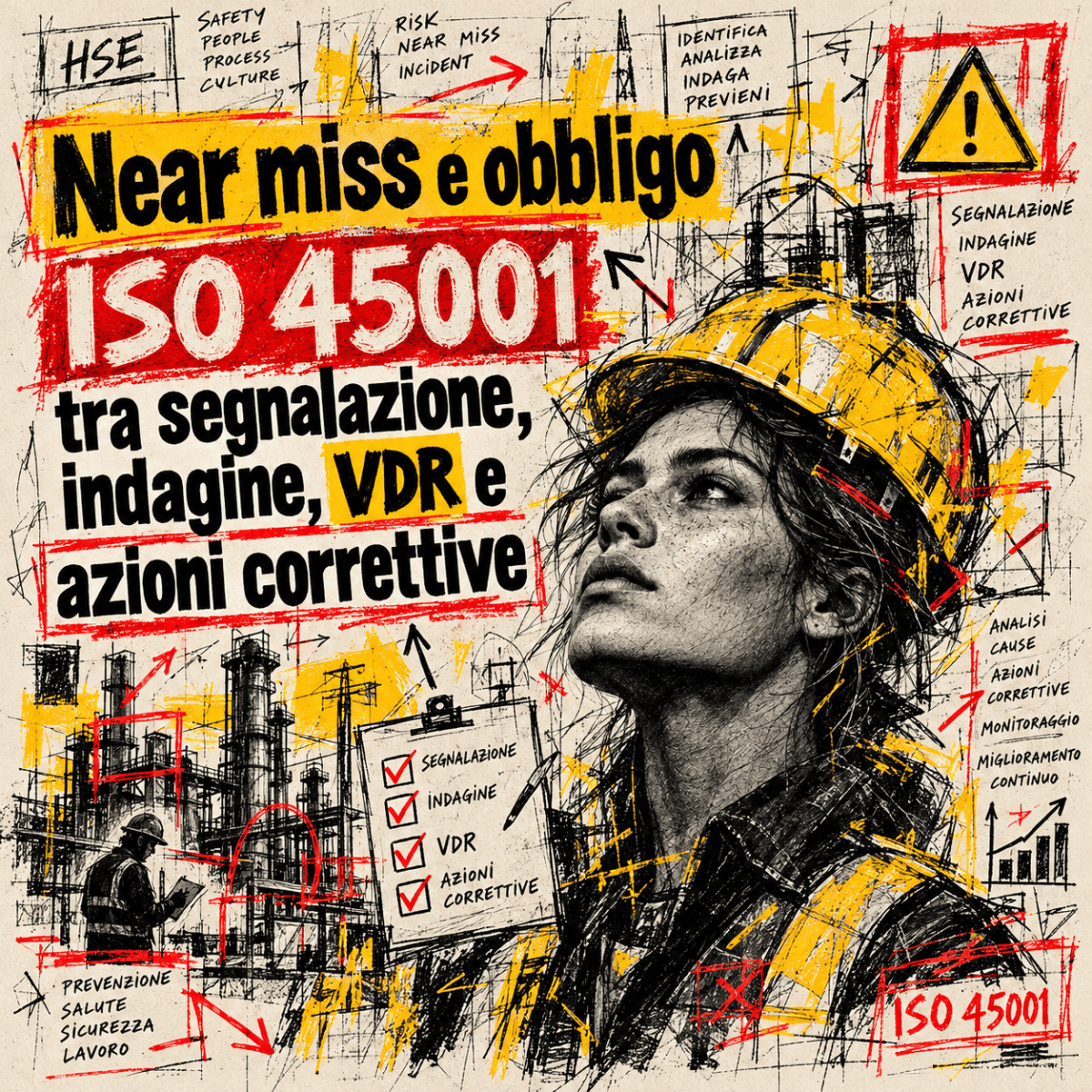 Near miss e obbligo ISO 45001 tra segnalazione, indagine, VDR e azioni correttive |&nbsp;ISL